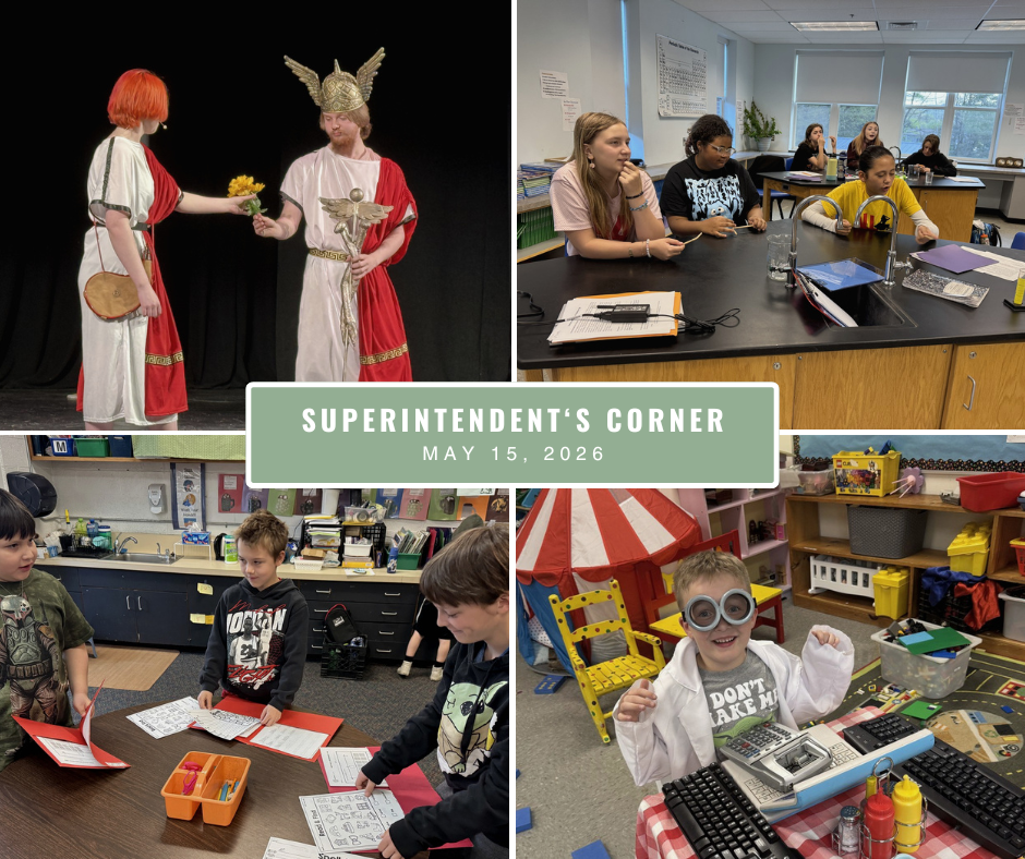 Superintendent's Corner - May 15, 2026